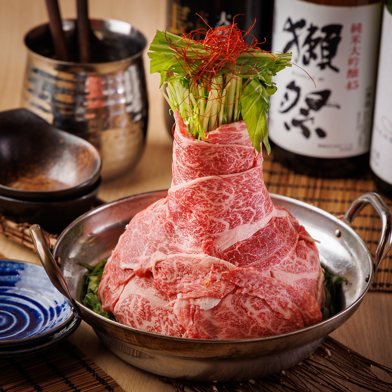 達磨酒場 新橋 コースメニュー画像 ド迫力和牛タワー鍋