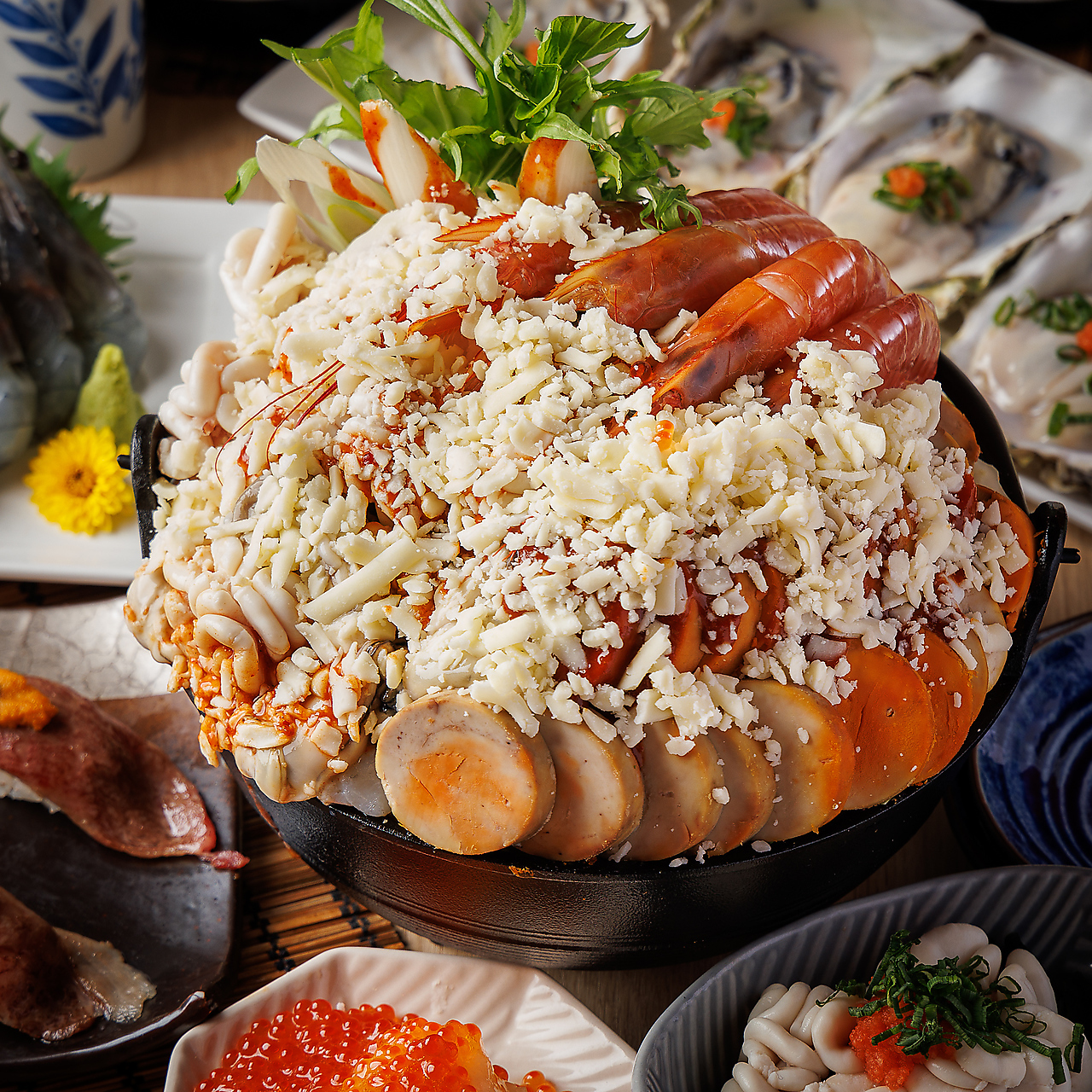 達磨酒場 新橋 コースメニュー画像 あん肝や白子尽くしの痛風鍋